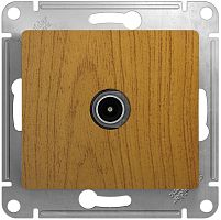 Розетка TV Оконечная без рамки Systeme Electric Glossa 1-м. дерево картинка